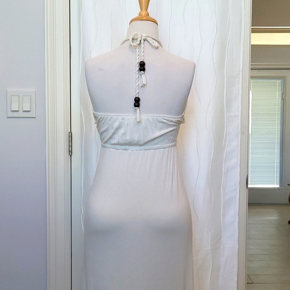 Cristinalove White Grecian Halter Maxi Dress - Picture 4 of 7